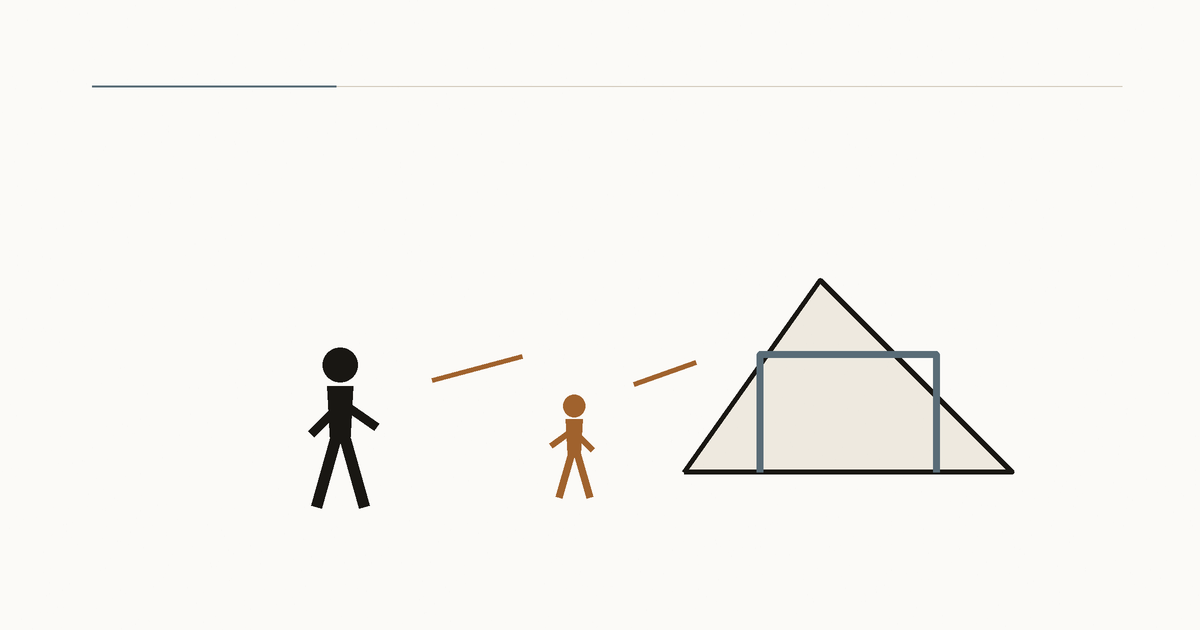 A father and child work together beside the frame of a house they are building.